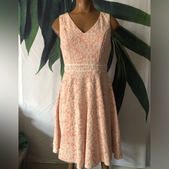 Altar'd State Floral Stretch Knit Fit & Flare Skater Dress - Picture 2 of 11